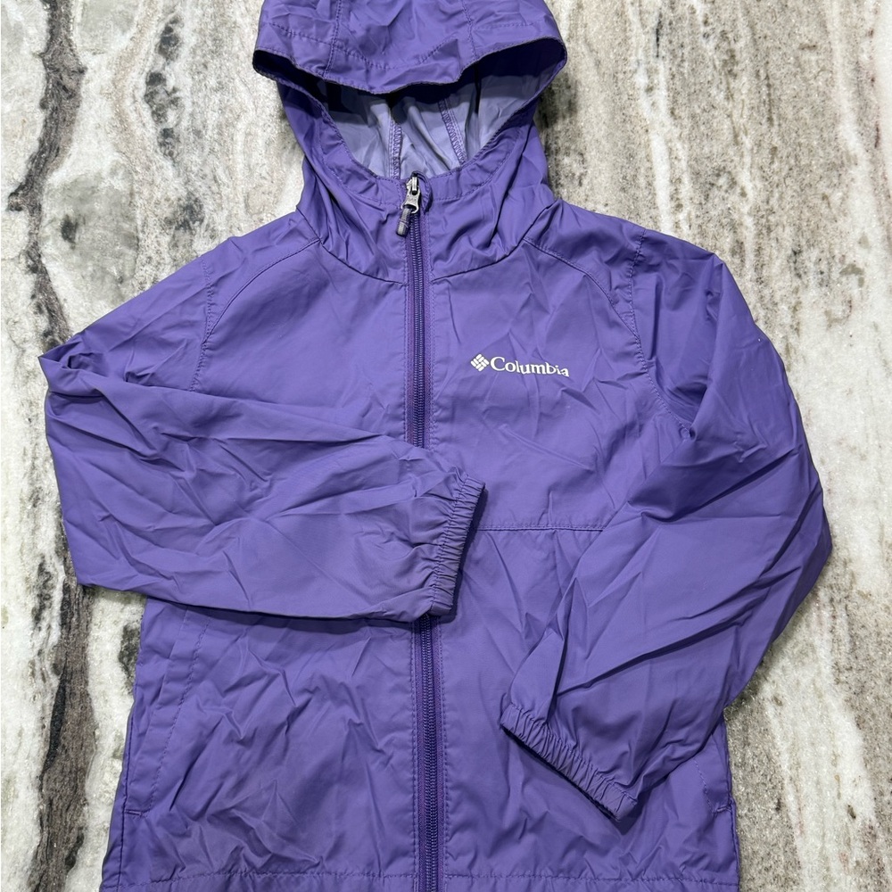 Columbia Kids Raincoat in Vibrant Purple